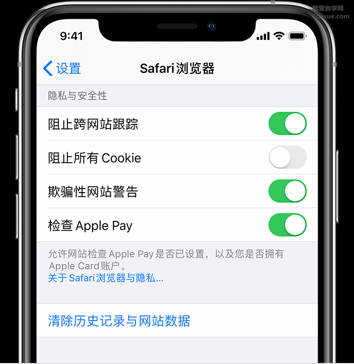 Ipad IOS系统清除Safari浏览器历史记录和Cookie