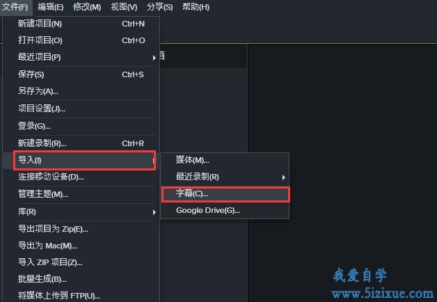 camtiasia如何导出本地字幕文件